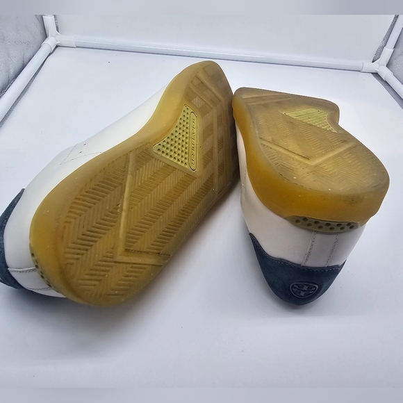 TORY BURCH Howell Court Ivory Leather Contrast Sole Sneakers sz 10 - Picture 12 of 14